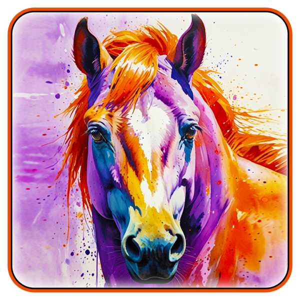 Watercolored Horse